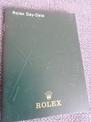 Rolex Day-Date Handbuch Anleitung booklet Deutsch -DE-541.03 2.2012 original