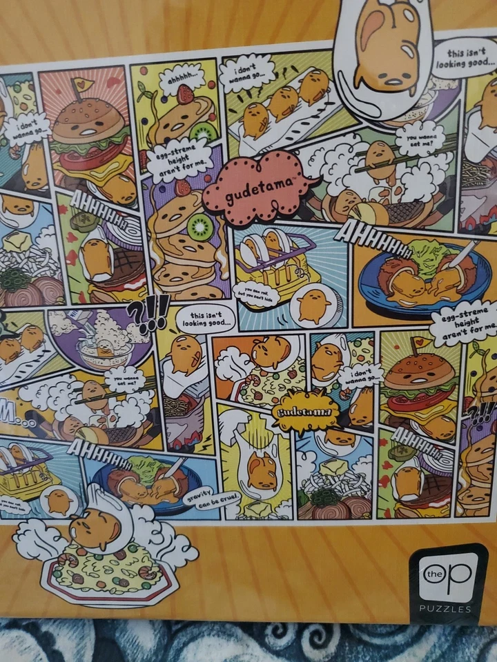 Sanrio Gudetama huevo perezoso "increíble huevo-venturas" 1000 piezas rompecabezas Nuevo Foto 4 de 4