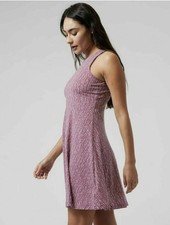 Athleta SANTORINI PRINTED Thera Dress BASHFUL PINK SIZE SMALL S