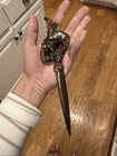 ANTIQUE COPPER BRONZE TEXAS RODEO COWBOY SCULPTURE LETTER KNIVE ART PAPER OPENER — photo 7