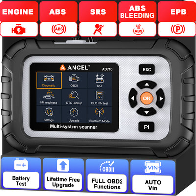 Auto Car OBD2 Scanner ABS SRS Engine Diagnostic ABS Bleeding EPB Battery Tester