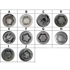 Wheel Lock Lug Nut Set Screw Removal Key for Anti Theft For TOYOTA Passat