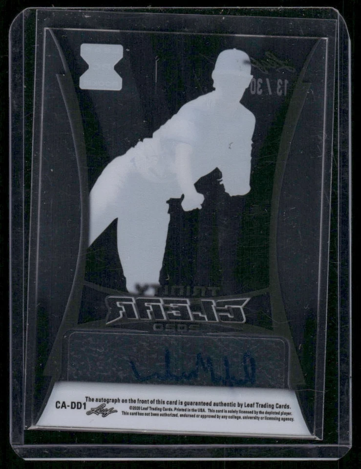 DYLAN MACLEAN 2020 Leaf Trinity Clear Purple Rookie Auto Autograph #D /30 - Image 2 of 2