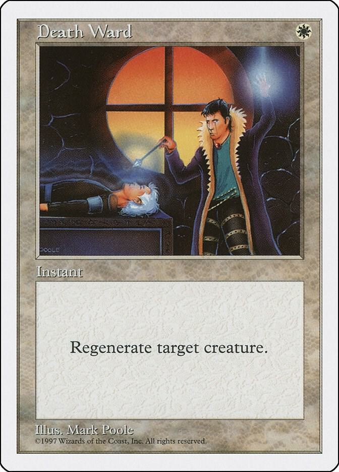 Death Ward Common Fifth Edition Magic: The Gathering Lightly Played