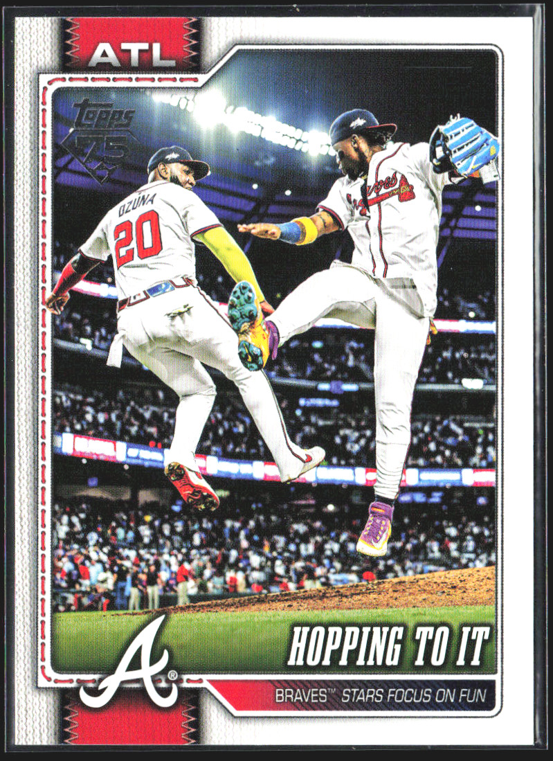 2024 Topps Series One Ronald Acuna Jr. And Marcell Ozuna Hopping To It #118