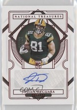2020 Panini National Treasures Jersey Number Red /81 Josiah Deguara Auto 9r9