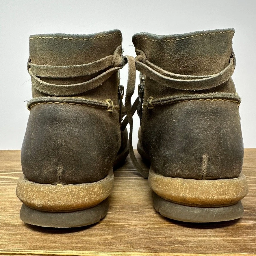 Born TARKILN Leather Ankle Boots Womens 8 US/ 39 Distressed Brown Comfort Shoes - Image 4 of 4