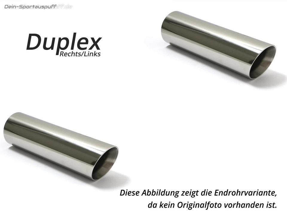 FOX Duplex Escape Deportivo Chrysler Sebring sedán Js Bj.07-10 1x100mm Doble - Imagen 4 de 4