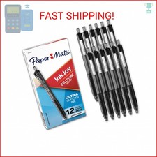 Paper Mate InkJoy 300RT Retractable Ballpoint Pens, Medium Point, Black, 12 Coun