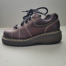 Dr. Martens 9806 Platform Oxfords Brown Casual Unisex Men US 5 Women US 6