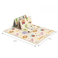 Baby Play Mat Waterproof Foam Reversible Foldable Waterproof Extra Large Rug
