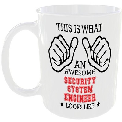 AWESOME SECURITY SYSTEM ENGINEER LOOKS LIKE MUG IDEAL GIFT CUP WORK JOB CAREER