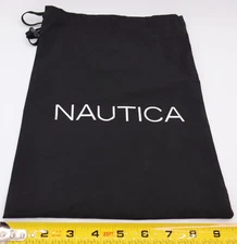 Nautica Black 9.5x12 Drawstring Accessory Bag Used