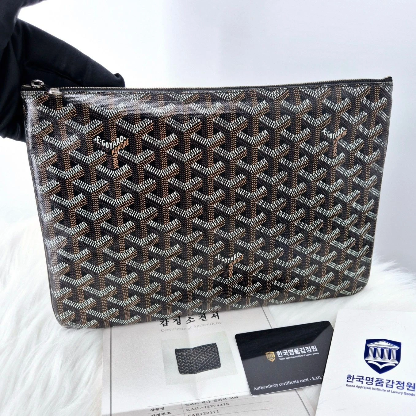 Frizione Goyard Senna MM Nera 12345 125874366