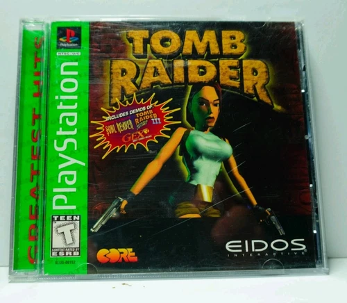 Tomb Raider - Sony PlayStation 1 PS1  CIB W Manual And Demo Games