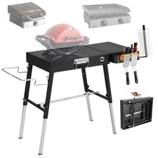 Foldable Portable Grill Table Fits 17" Or 22" Blackstone Griddle Stand, Ninja...