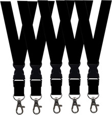 5 Pack Neck Safety Lanyards Detachable Buckle Enhanced Model Hook Breakaway Stra