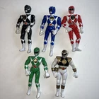 Vintage 1993-1994 Bandai Mighty Morphin Power Rangers 8" Action Figure Lot of 5