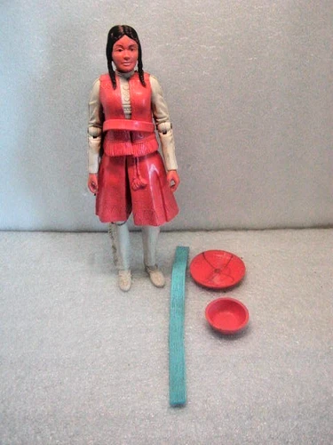 Vintage Marx Johnny West Princess Wildflower Indian w/ Accessories