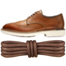 Endoto Waxed Shoe Laces for Cole Haan Zerogrand, Round 35Inch, Waxed-brown