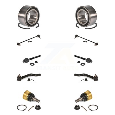 Front Bearing Lower Ball Joint Outer Inner Tie Rod Link Kit (10Pc) For Honda TLX