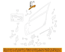 MAZDA OEM 07-12 CX-7 Front Door Lock Hardware-Handle, Outside EG2458410B