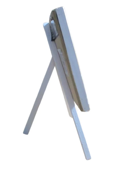 Tabletop Chalkboard Easel (Wooden) Rustic White 8"x5" (Total Height 9") Signage - Image 2 of 4