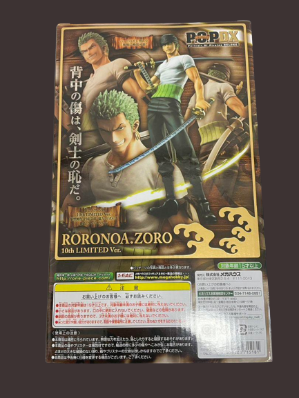 One Piece MegaHouse Roronoa Zoro POP NEO-DX 10th LIMITED Excellent