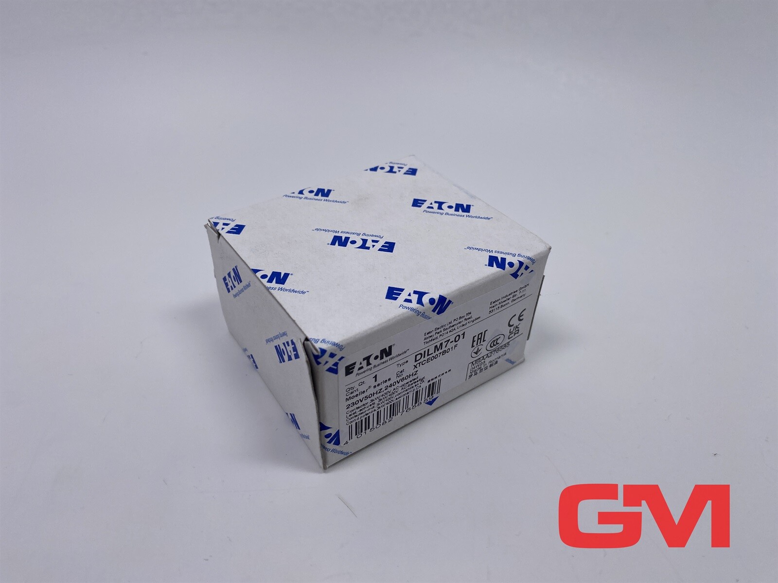 Eaton Power Contactor DILM7-01 230V50Hz 240V60Hz XTCE007B01F 276585