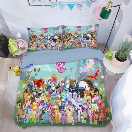 Single Double Queen King Size Bed Quilt Duvet Doona Cover Set My Little Pony - Picture 4 of 4
