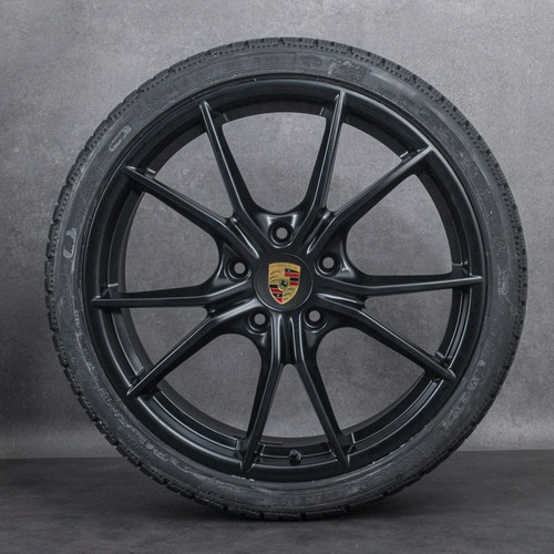 Original Porsche 20 Zoll Felgen 718 Cayman GT4 Spyder Winterräder Winterreifen - Bild 2 von 3