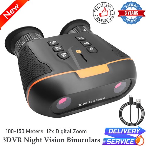 3D VR Night Vision Goggles Digital Night Vision Binoculars for Outdoor Camping - Picture 1 of 22