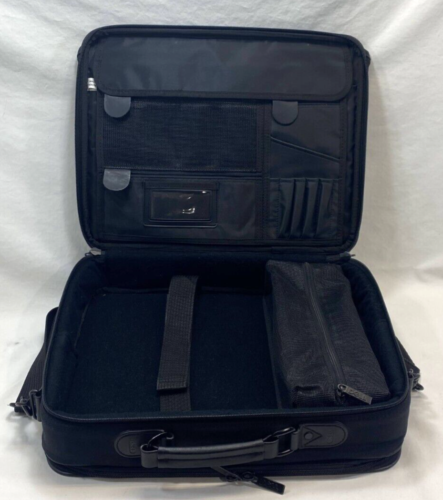 Dell Deluxe 15" Laptop Computer Carrying Case Bag Shoulder Strap Black - Picture 3 of 11