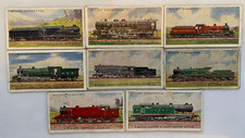 WILLS CIGARETTE CARDS: 8x RAILWAY ENGINES CARDS