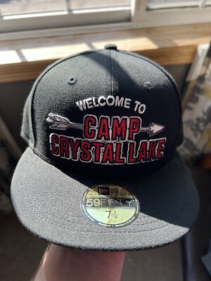 Hat Club Camp Crystal Lake Friday The 13th Jason Vorhees New Era Hat Size  1/4