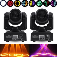 2X Moving Head Stage Light 60W RGBW LED DMX DJ Club Party Spot Beam Lights