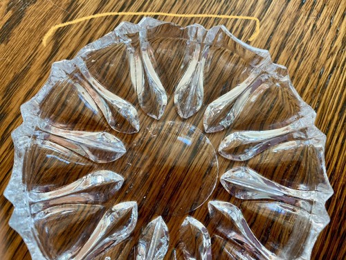 Vintage Glass Clear Round Drink Coasters Set of 7 MCM Candle Coasters - Picture 5 of 5