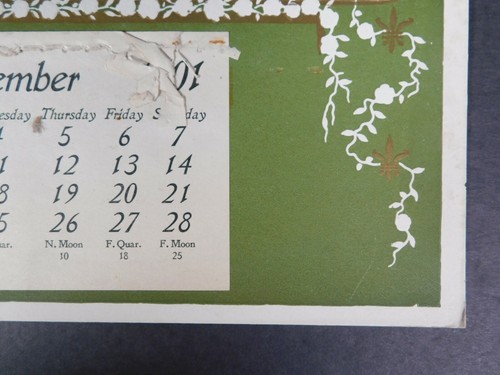 J. B. Brockway Groceries Flour..Oysters Lard 1901 Calendar Vermont - Picture 9 of 10