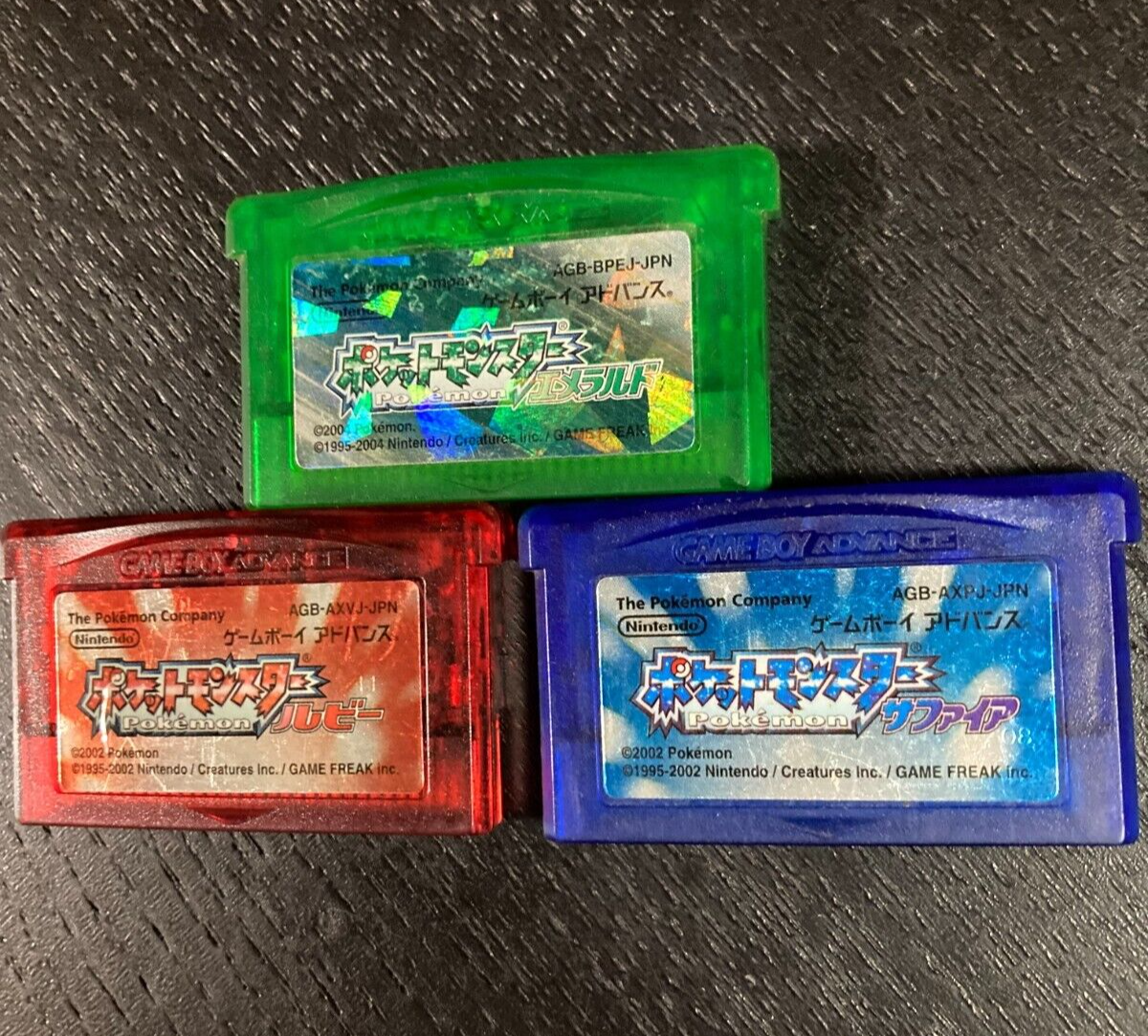 Pokemon Ruby Sapphire Emerald set / Nintendo Game Boy Pokemon Ruby Sapphire Emerald set / Nintendo Game Boy