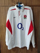 England National Team Nike Rugby Shirt Home 2003/2004/2005 Jersey Men Size 2XL