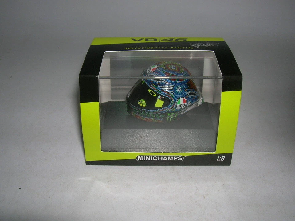 Minichamps AGV Helm Helmet Valentino Rossi Winter Test Sepang 27.01.2018 1:8 #46 - Bild 2 von 4