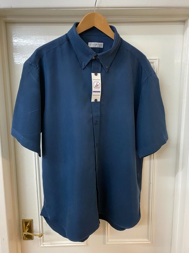 Men's Navy Blue Short Sleeve Soft Touch Kustom Kit Shirt - Picture 3 of 5