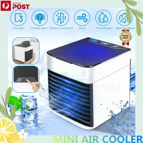 Mini Portable USB Arctic Air Conditioner Air Cooler LED Cooling Fan Personal AU