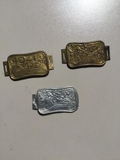 Lot de 3 anciennes plaques fiscales de vélo. 1938 , 39 et 41