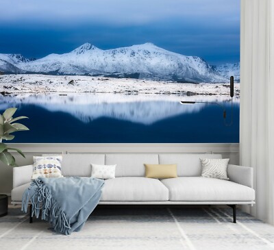 3D Snow Lake ZH03 Wallpaper Wall Mural Self-adhesive Marco Carmassi Jenny