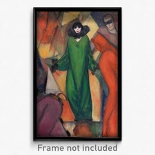 Albert Bloch - The Green Domino Print 11x17 Art Poster