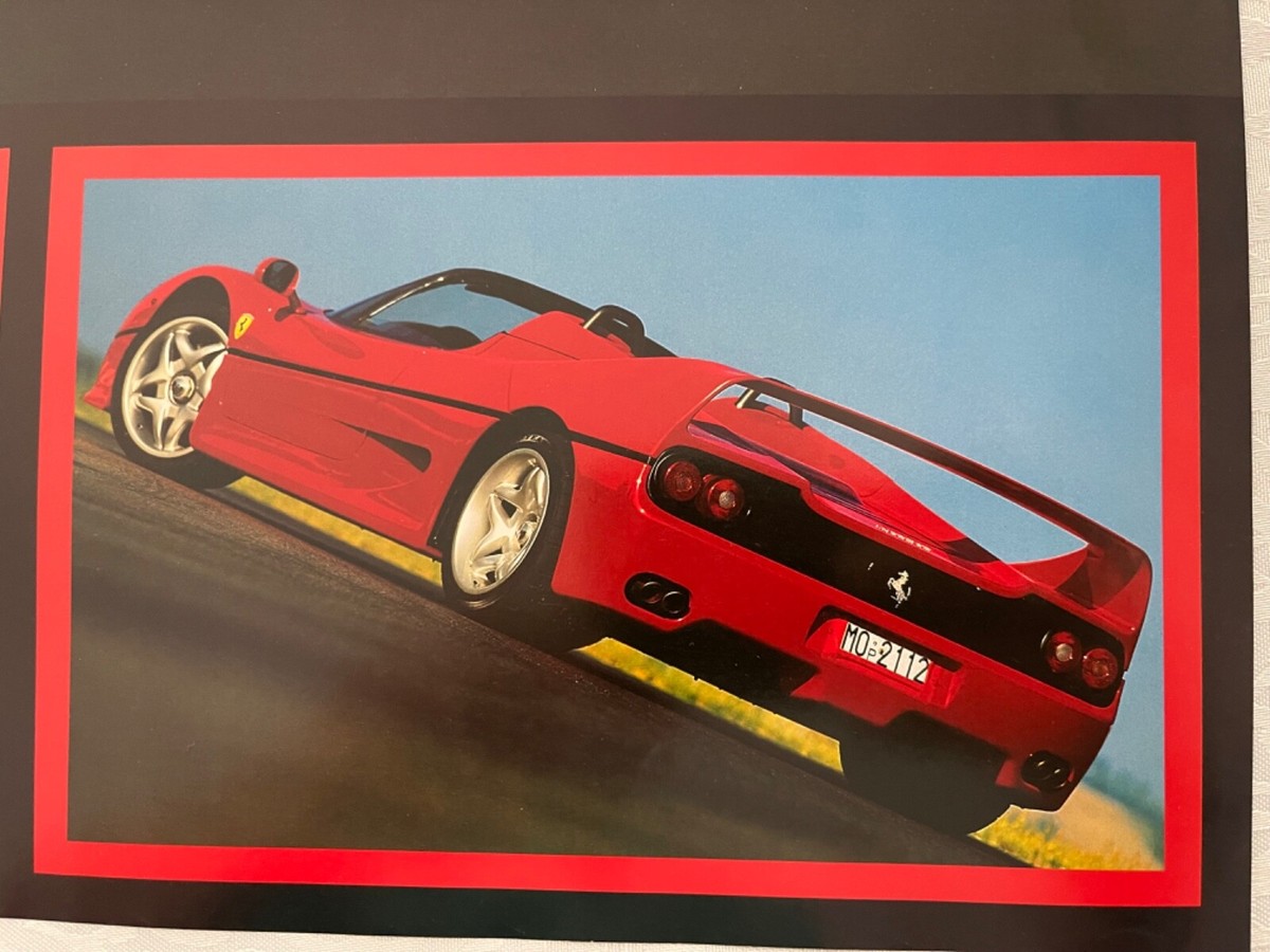 FERRARI F 50, RARE AUTHENTIC 1996 POSTER | eBay