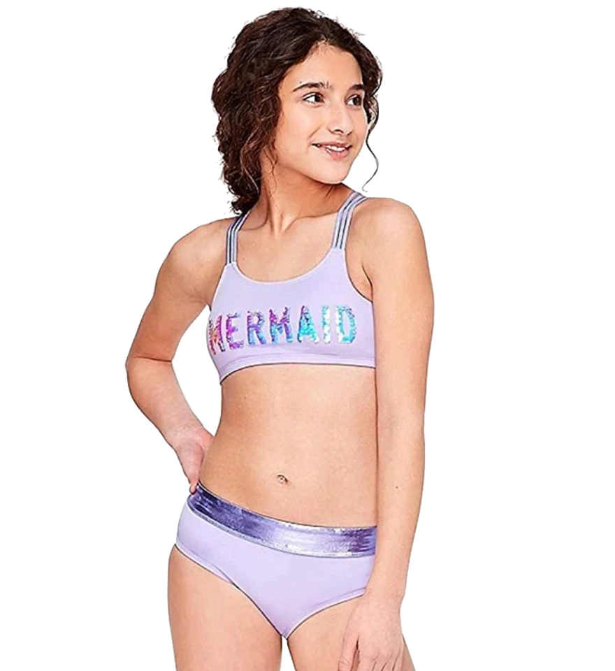 Justice Girls Swimwear Bikini Swim Set - Image 2 of 2
