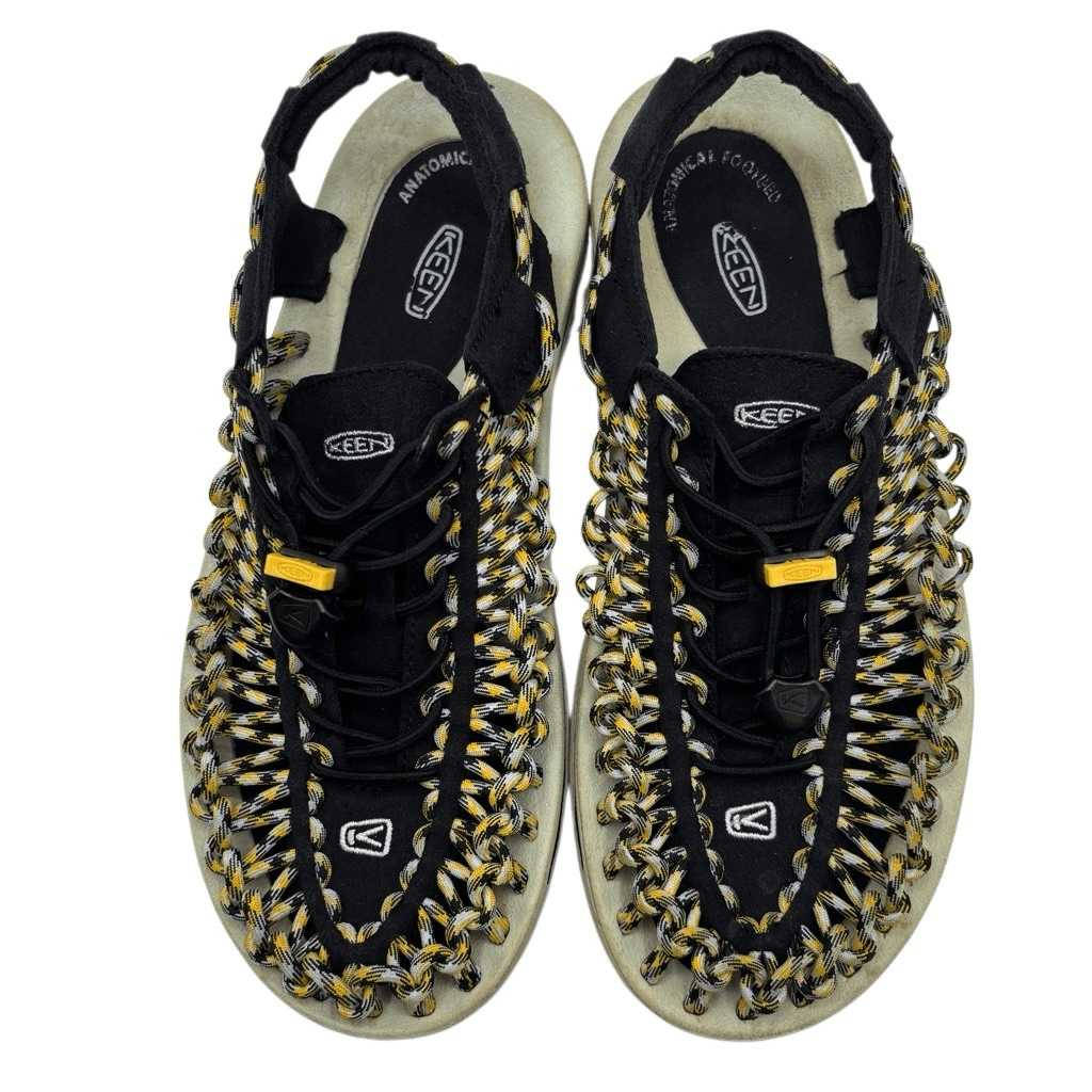 KEEN Sandali donna UNEEK sneaker tessuto escursionismo lavabili giallo nero taglia 8