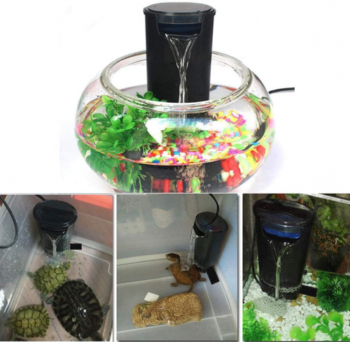 Aquarium Turtle Filter Waterfall Flow Water Clean Pump 600L/H filter - Picture 2 of 7